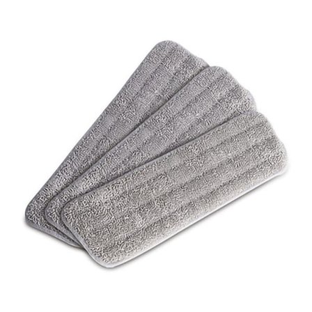 3 stk. mikrofibermoppepuder, udskiftning, vaskbare og genanvendelige moppepuder til spray-/afstøvningsmoppe, vådt eller tørt gulv