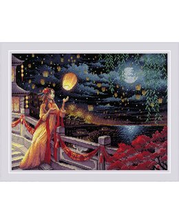 Stickpackung Bild Laternenfestival