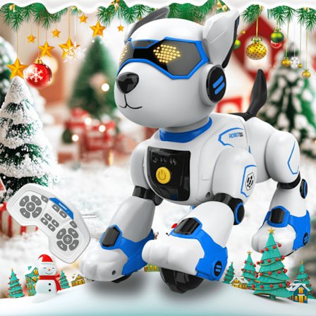 Legetøjsrobot Hund, Programmerbar Fjernbetjening Robot Hund, Stemmeaktiveret Interaktiv Intelligent Robot Hund, Kan Synge, Kan Danse, Perfekt 