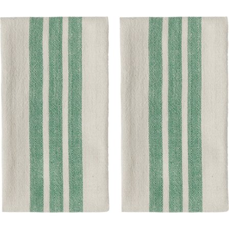Oyoy living design Linu keittiöpyyhe 2 kpl, vihreä