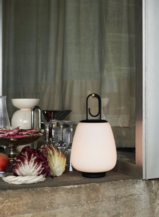 Lucca SC51 oppladbar bordlampe - sort/opal