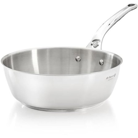 Sauteuse Bombée - De Buyer - Milady - Ø 24 cm - Inox - Kaikki liedet mukaan lukien induktio
