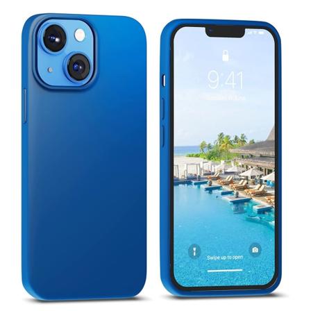 iPhone 14 Plus - Tyylikäs Tunt LEMAN -suojakuori Mörkblå