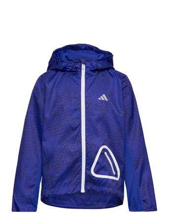 U Run Jacket Outerwear Jackets & Coats Windbreaker Svart Adidas Sportswear*Betinget Tilbud