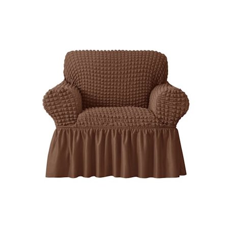 Lænestolsbetræk 1-personers, Sofabetræk med Flæse, Holdbart Vaskbart Højt Elastisk Strækbart, Let at Tilpasse Universelt Møbelbeskyttelse (1-personers