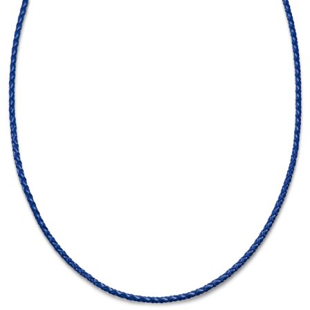 Tenvis | Collier en cuir bleu 3 mm pour hommes - Colliers en cuir