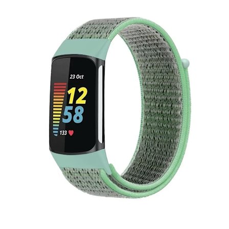 Rem för Fitbit Charge 5 Smart Watch Tillbehör Sport Nylon Loop Armband Armband Correa Pulsera för fitbit Charge 5 Band