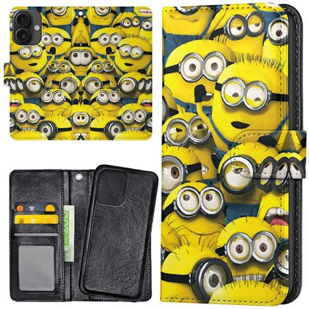 iPhone 16 - Plånboksfodral/Skal Minions