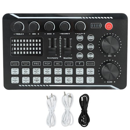 Live Lydkort Bluetooth Støjreduktion Stemmeomformer Lydmixer Podcast Udstyr til Streaming Podcasting Gaming