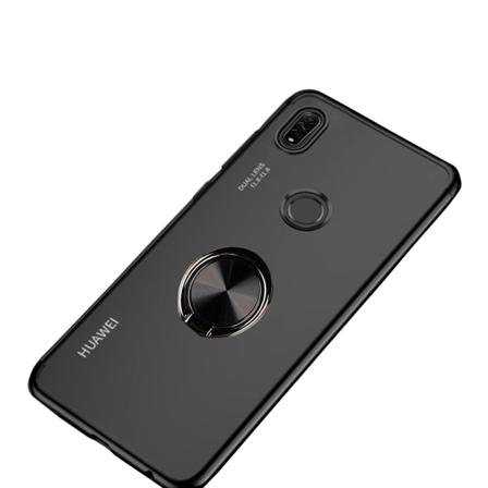 Huawei P40 Lite E - Praktisk deksel med ringholder Svart