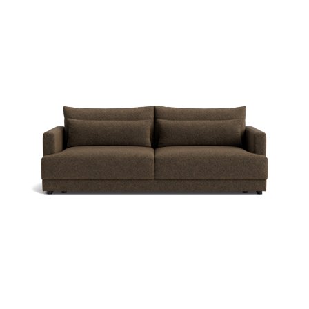 Pescara 3-Sitzer-Schlafsofa, Stauraum in Anthology Braun, modernes Design mit Bettkasten und Schlaffunktion, komfortabel und praktisch, 84cm
