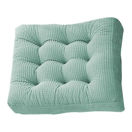 Tjock stoppad kudde, enfärgad fyrkantig kudde manchester fåtölj kudde sittdyna mjuk