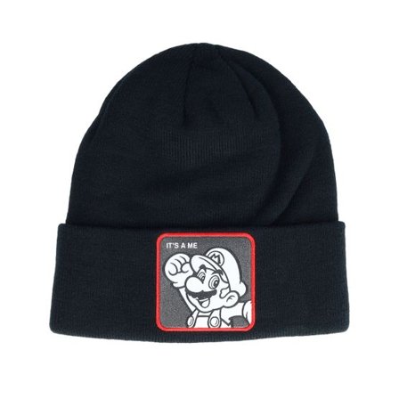 Capslab - Svart cuff Beanie - Super Mario Black Cuff @ Hatstore