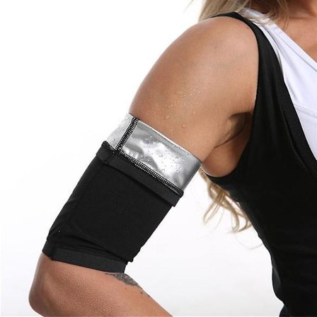 1 par Dam Arm Shaper Bantningstrimmer Shapers Armkontroll Shapewear Träning Fitness Sleeve Slimmer Arm Viktminskningsverktyg 2022,silver