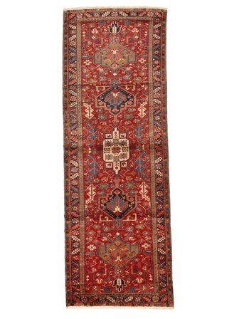 Ardebil Teppich Handgeknüpft 125X358 Läufer Persien/Iran