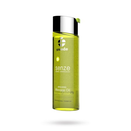 Senze Arousing Massage Oil - Lemon Pepper Eucalyptus - Vuxen.se - Oljebaserad massageolja