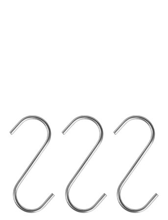 OYOY Living Design Pieni S-Hook - Pack Of 3 - Silver - ONE SIZE x 14.5