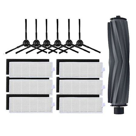 Ersättningstillbehörssats för Osoji 950 680 870 990 Robotdammsugare - Huvudborste, Sidoborste, HEPA-filter