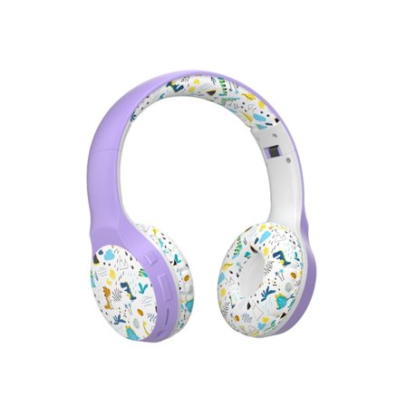 Hifi-hörlurar för barn Android till Apple Bluetooth Lila
