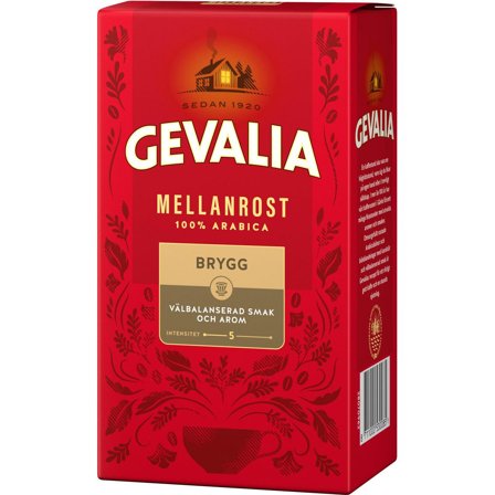 GEVALIA Kaffe mellanrost brygg 450g - Lyreco - Kök och servering - Kaffe och te - Bryggkaffe