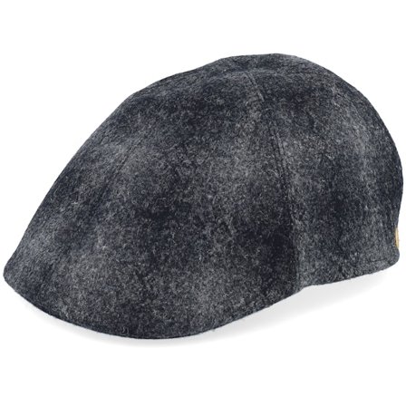 Mayser - Svart flatcap Keps - Paddy Amaro Black Flat Cap @ Hatstore
