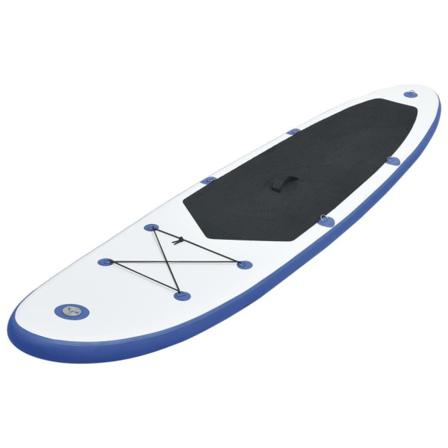 Vidaxl Sup Surfingbräda Uppblåsbar Blå Och Vit Blå