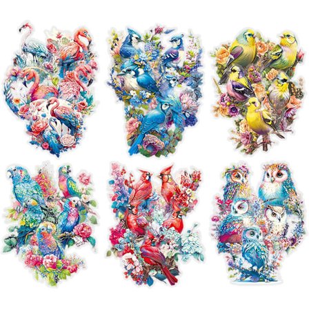 60 st Scrapbook-klistermärken, Fåglar Estetisk PET-klistermärken Fotoalbum-klistermärken Scrapbook-tillbehör för Bullet Journal och Kalender