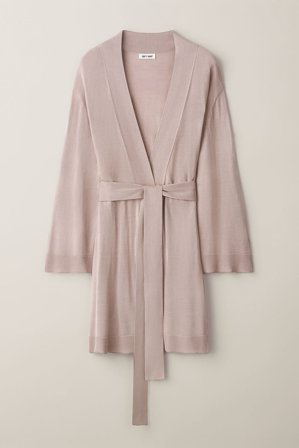Soft Goat - Silk Robe - M - Blush