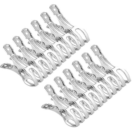 Strandhandduksklämmor i rostfritt stål, stora klädnypor för daglig tvätt, strand