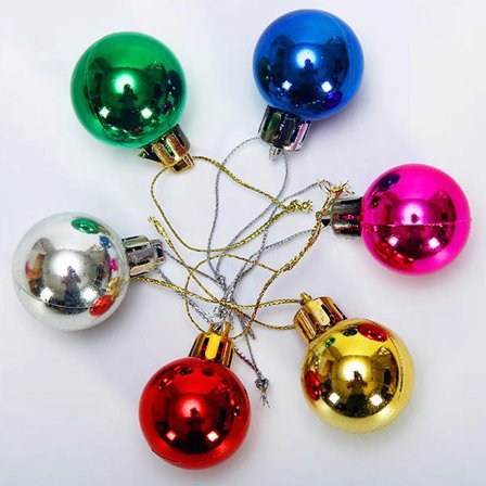 24 kpl Joulupallot Mini Joulupallo Koriste Särkymättömät Joulukuusenpallot Joululomalle Hääjuhlat Koristelu Joulukuusenkoristeet, 2cm