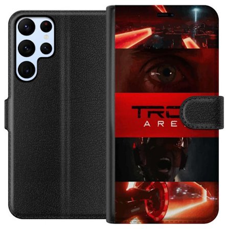 Yhteensopiva Lompakkokotelo Samsung Galaxy S24 Ultra Tron Ares Cyber Legacy Juliste, jossa neonvalot, digitaalinen maailma ja elokuvamainen motiivi ov