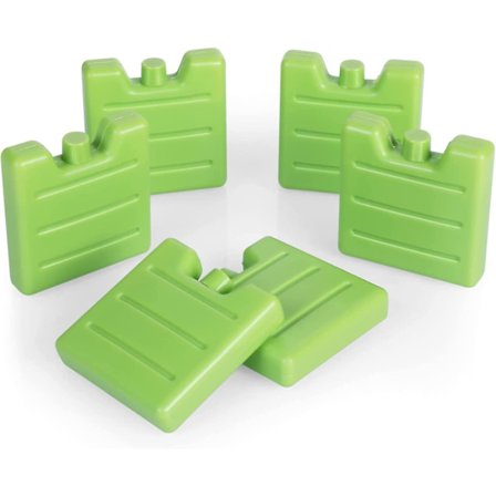 Små Khlakkus, 6-pakning Mini Khl-akku Khl-elementer for Khlpose eller Khlboks, Lang Kjøling, Plassbesparende Khlelementer for Matboks Lunsjboks, Skole