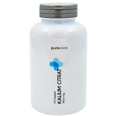 Pureviva Kalium Citrat 270 kaps, Helse & Madvarer, Mineraler, Kalium