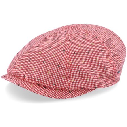 Bailey - Röd flatcap Keps - Lukan Red Flat Cap @ Hatstore