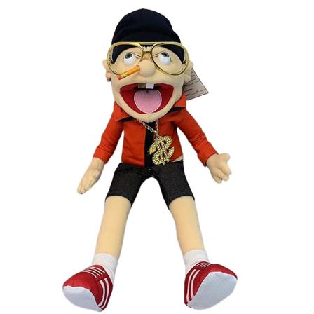 Jeffy Puppet Plush Toy Doll, Jeffy Puppets Sml Toy, Naughty Funny Puppet Toy with Working Mouth, For Kids Boys Girls Role Play, Storytelli Jeffy Jeffy