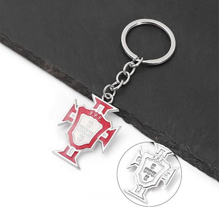 2-pack Färgglada metallnyckelringar för bilar, souvenirer och presenter till fotbollsfans