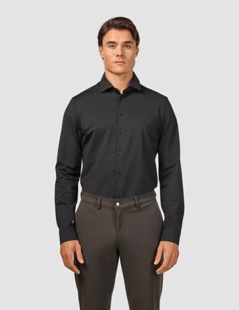 Shaping New Tomorrow - Travel shirt - Black - Slim Fit - Herre - Størrelse L