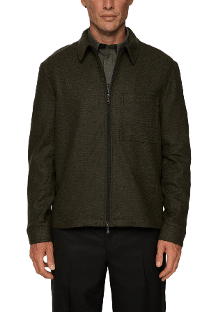 J.Lindeberg Julius Cash Flannel Overshirt Kavajer Herr Grön XXL