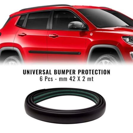 Universal bilkofangerbeskyttelse, sort, 42 mm x 2 mt, 6 stk