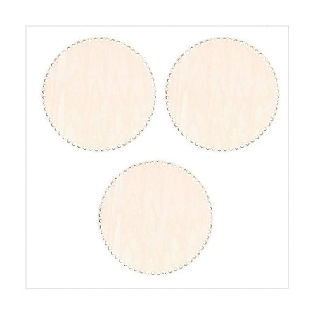 Naturlig Träkorg Botten Träbas för DIY