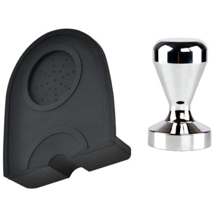 51mm Kaffe Tamping Matte Silikon Gummi Tampering Hjørne Matte Espresso Kaffetrakter Melk kopp