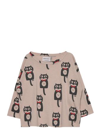 Cat O'clock All Over Long Sleeve T-Shirt T-shirts Long-sleeved T-shirts Multi/mönstrad Bobo Choses