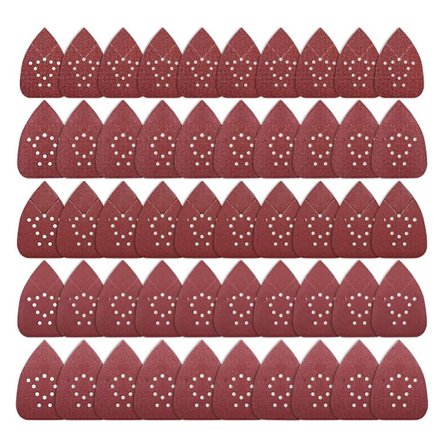50 Stk Trekantpudser Sandpapir Sortiment Sæt Krog og