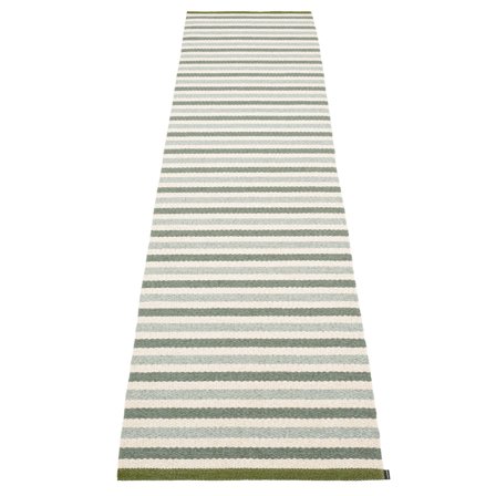 Pappelina Teo gulvteppe 70 cm x 300 cm, sage/army/vanilla