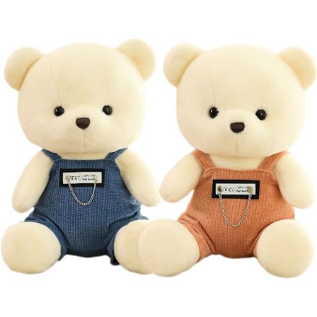 Piirretty karhu pehmolelu tyyny - Ihoystävällinen pehmeä nukke, lasten sisustustyyny