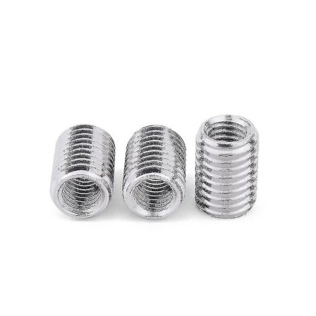 Ulkoinen M10 Sisäinen M8 5 kpl Sisä- ja ulkokierteiset ontot putkiliittimet Kuljetin Hopea Adapteri Ruuvi
