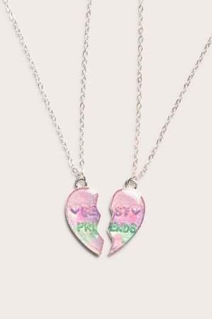 Kappahl | Vänskapshalsband 2-pack Silver ONE SIZE | Barn