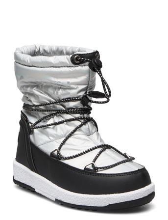Mb Jr Girl Boot Fluo Met Vinterstøvletter Pull On Sølv Moon Boot*Betinget Tilbud