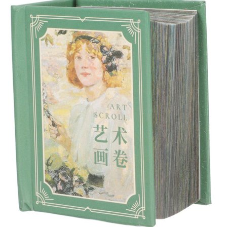 Bok Vintage Bakgrundspapper Scrapbook Stickers Vintage Albumpapper (7,6X5,9 cm, som visas på bilden)