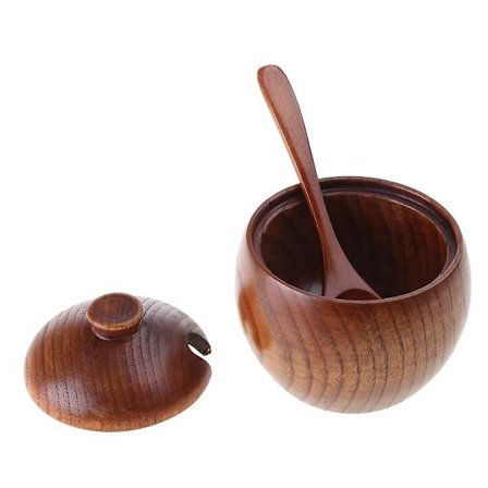 Puinen maustepurkki, kotitalousyhdistelmä, keittiö, kahvibaari, lahja